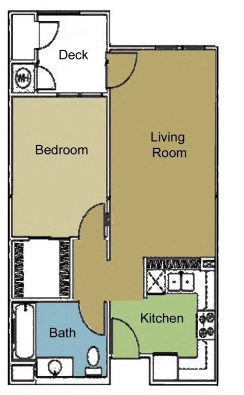 a floor plan of a small floor plan with bedrooms and a living room